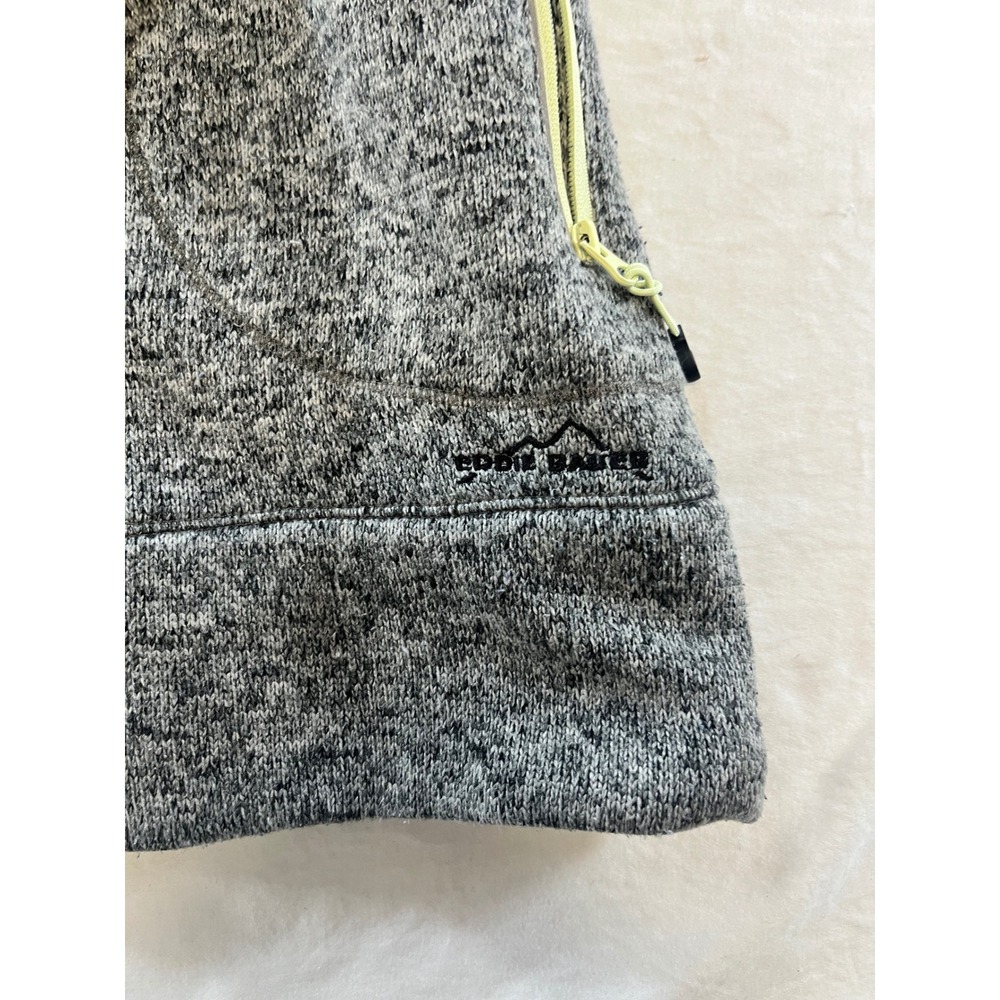 Eddie Bauer Womens Full Zip Fleece Jacket Gray Athletic Casual Coat - Picture 3 of 8